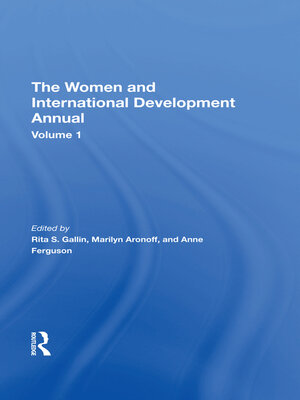 cover image of The Women and International Development Annual, Volume 1